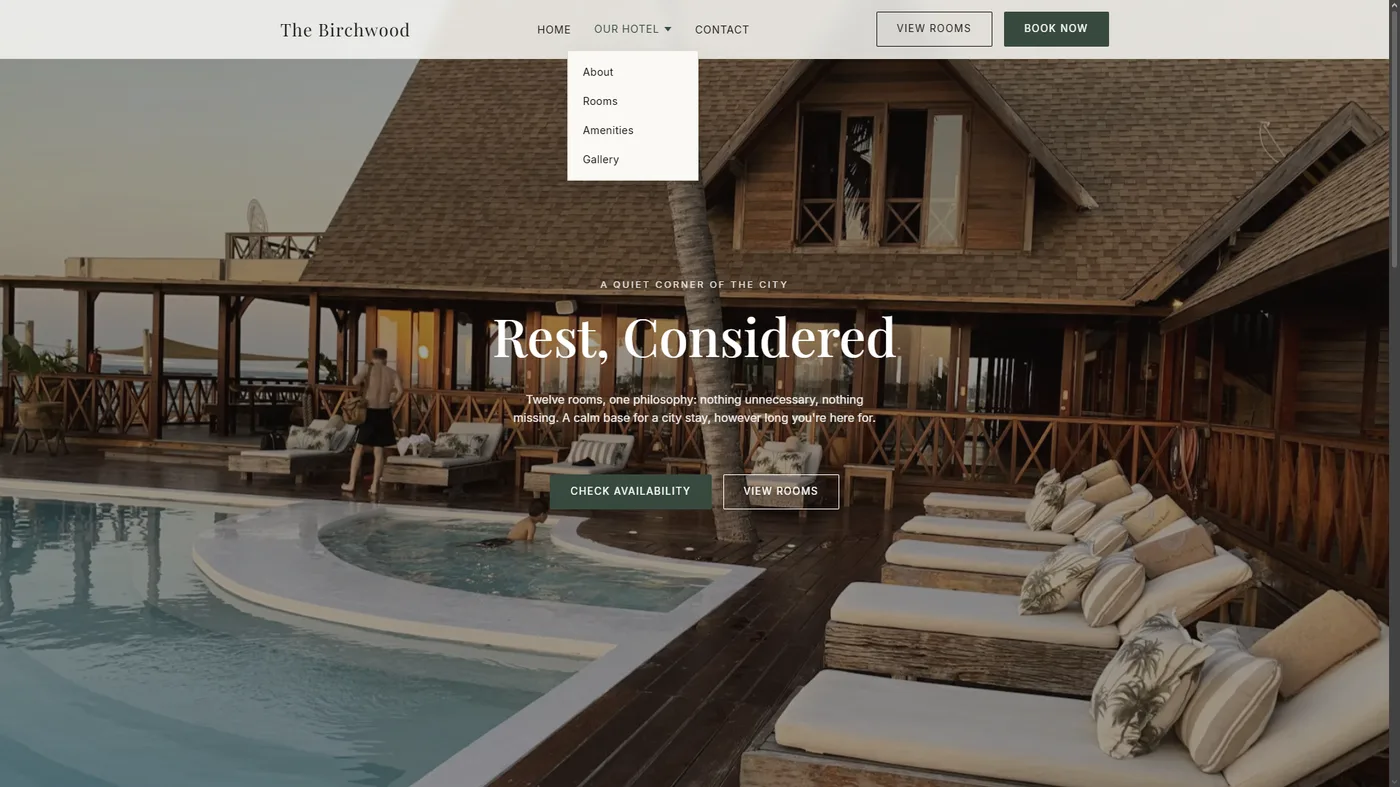 Hotel template