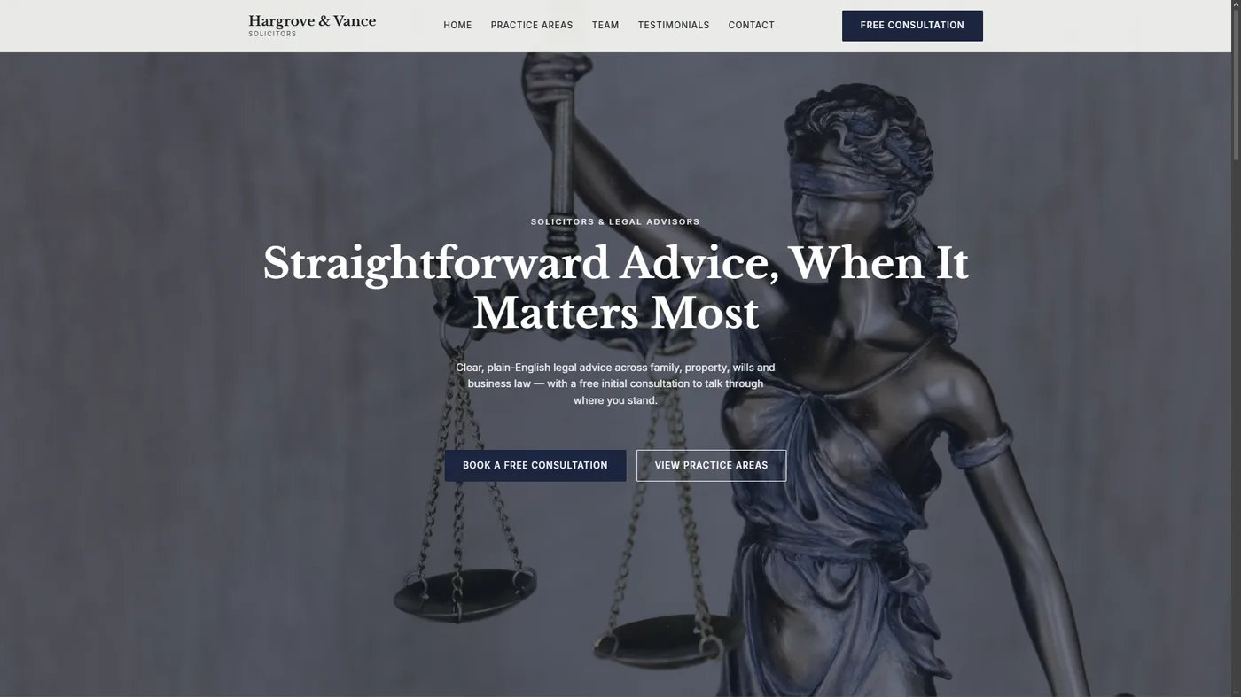 Legal firm template